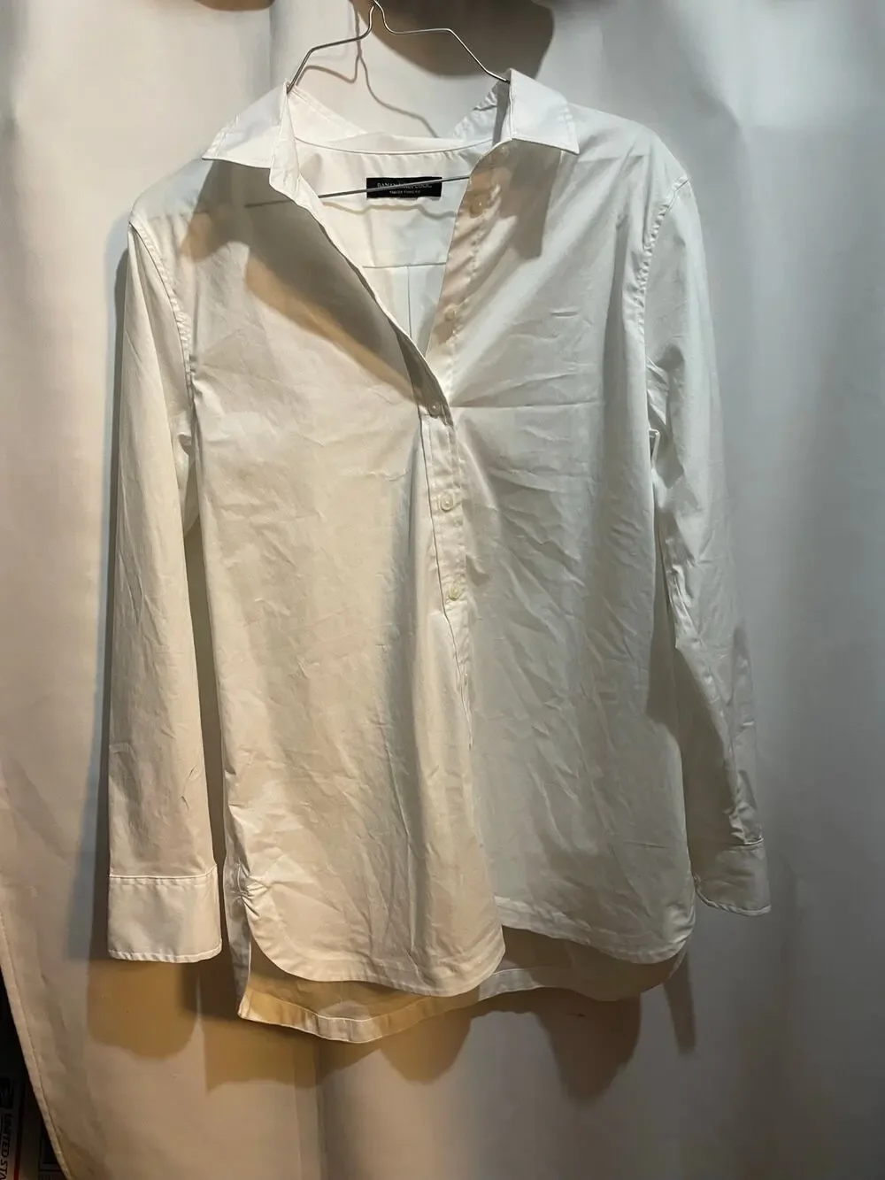 bananna republic white parker tunic fit size small